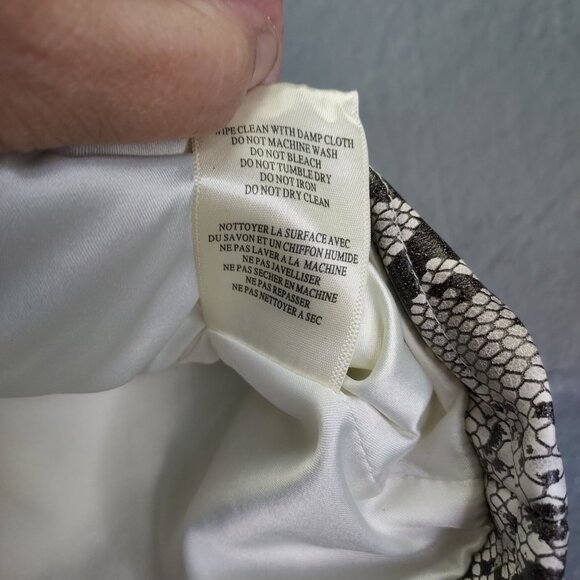 BLANK NYC Mini Skirt Women's 10 Faux Snake Skin Print Zipper Lined Pocket NEW - Picture 6 of 13